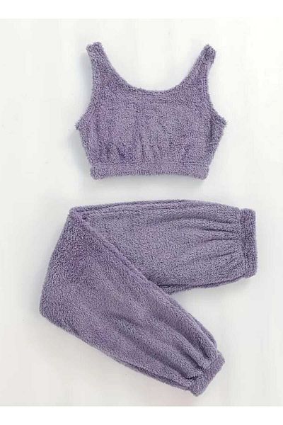 Es Sport Women's Plush Singlet and Tracksuit Set