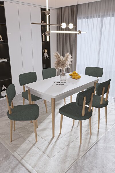 UZMHOME Eylül Mutfak Masa Takımı,Mutfak Masası,Yemek Masası,Masa Takımı Açıla...