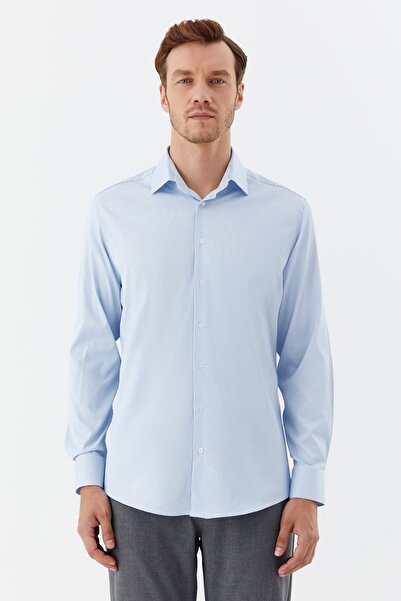 Sabri Özel Gömlek Slimfit Açık Mavi