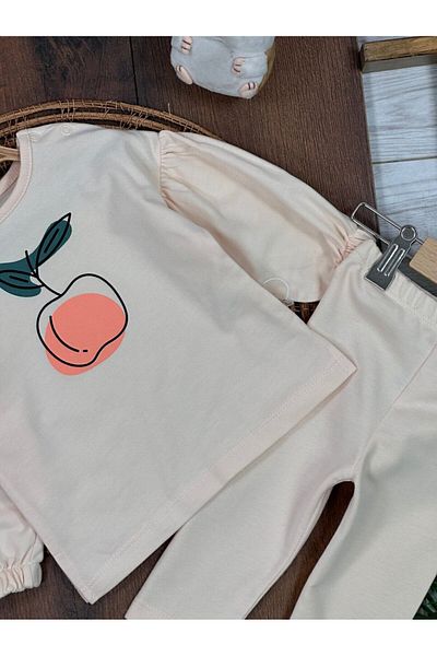 Kids Kingdom Cotton Fruit Patterned Long Sleeve Baby Girl Set of 2