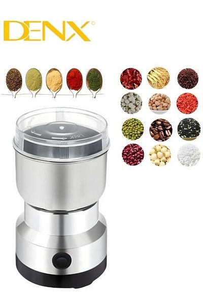 Denx DX2505 multi-functional stainless steel portable mini coffee grinder for coffee beans and spices