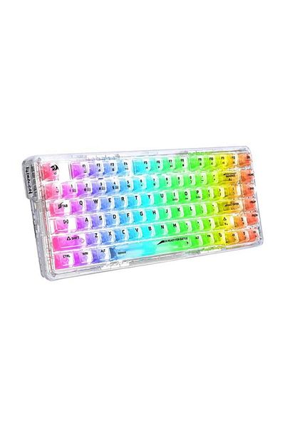 REDRAGON Tastatura gaming mecanica Bluetooth cu si fara fir Elf PRO transparenta iluminare RGB