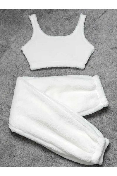 Es Sport Women's Plush Singlet and Tracksuit Set
