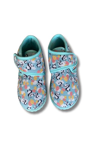 SOYLU Soft Cotton Unisex Children's Shoes Green/Panda