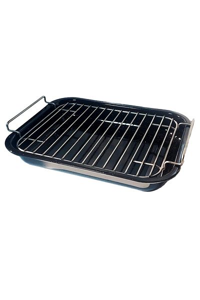 rotop TAVA EMAILATA CU GRATAR INOX 1 kg-34 ND CAL 1
