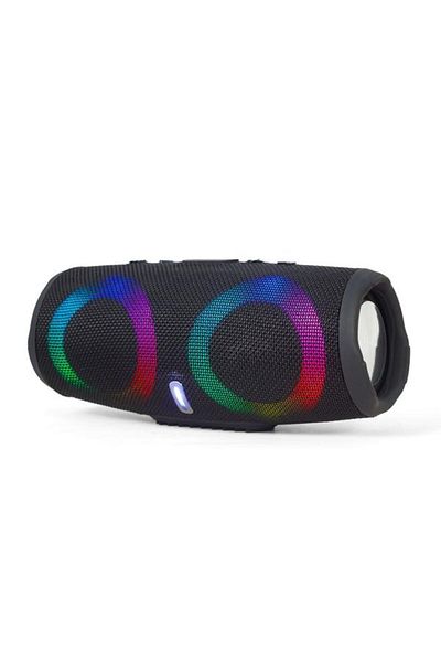 Gembird Portable Speaker SPK-BT-LED-02, LED, USB, Bluetooth v.5 (Black)