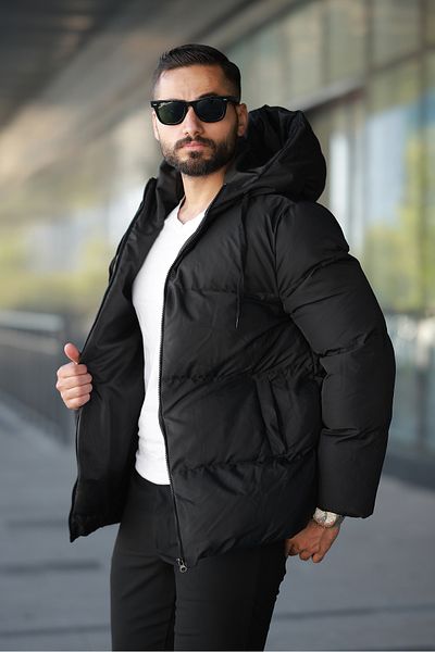 Rowsmen Unisex Men Women Hooded Wind Waterproof Puffer Coat