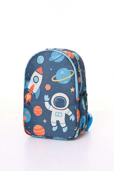 D'VERS Rocket Patterned 3-Piece School Bag Set