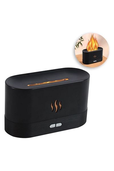 divendi-ro Electric diffuser for aromatherapy and fragrance with LED, 17x7x10 cm, black