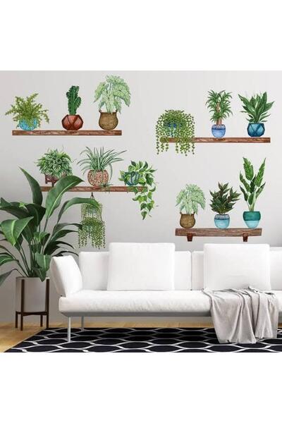 Larimar Tropical Plants Wall Sticker Model B