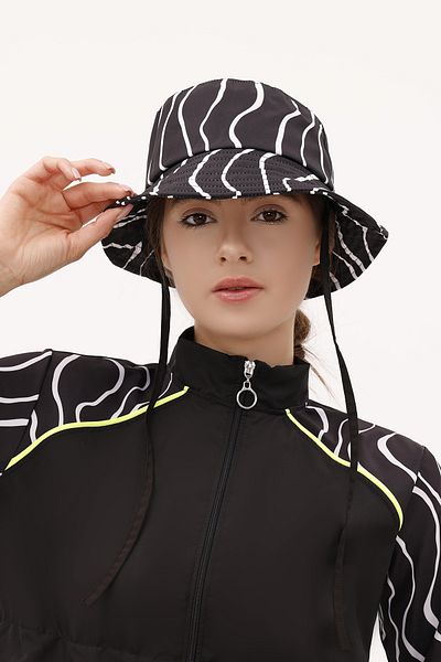 REMSA Patterned Bucket Hat Rş-113 Duru Black01