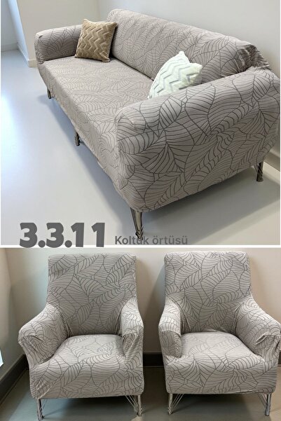 Şirin Hanem 3.3.1.1 Koltuk Örtüsü Koltuk Kılıfı Takımı Ev Tekstili Sofa Cover