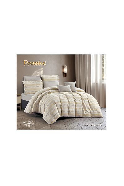 PROMISE HALEY Cotton King Size Comforter 8 Pieces