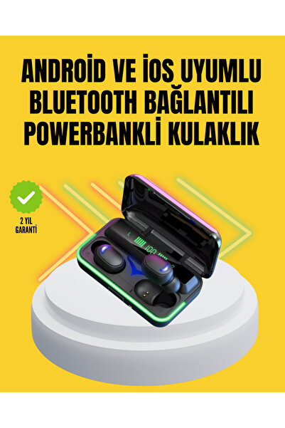 UCUZTEKNO E10 Powerbanklı Bluetooth Kulaklık Oyun Modu ve Şık Tasarım
