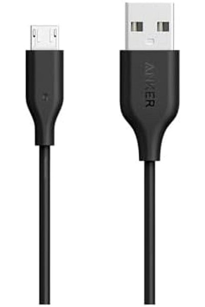 Anker PowerLine 3 Feet Micro USB Cable - Black, A8132012