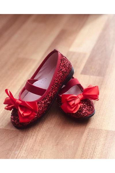 Gala Glittery Children's Ballerina with Bow on the Front