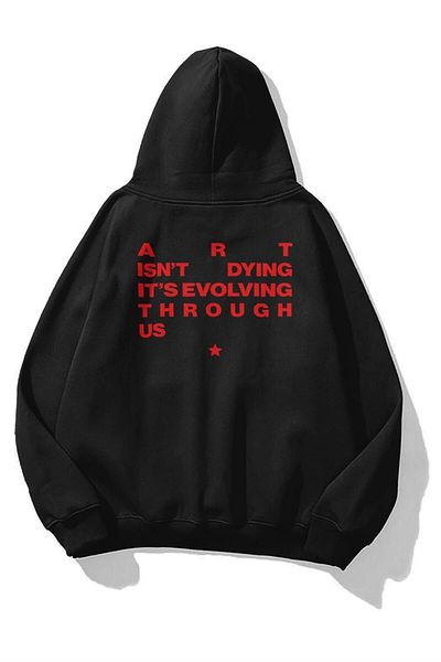 1blood Unisex Art Isn'T Dying Sweatshirt Black