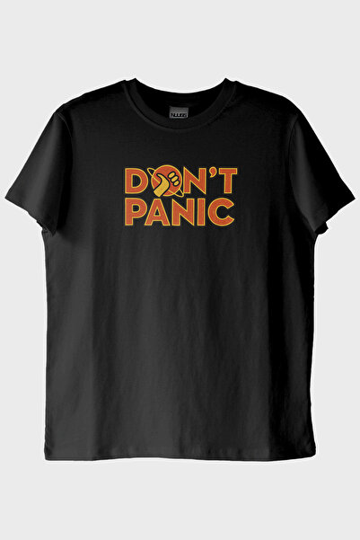 Generic Brand Dont Panic Black T-Shirt