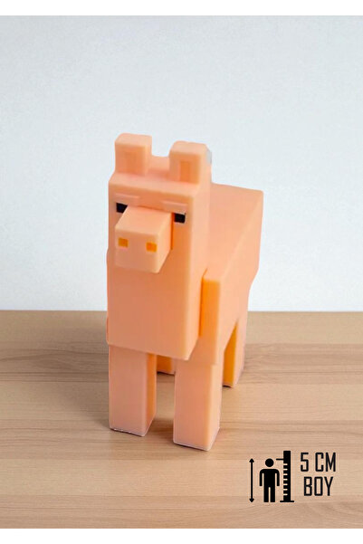 GiginGo Blok Macerası Şirin Lama – Minecraft Llama 5cm Küp Karakter