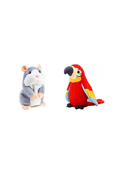 OEM Pack of 2 interactive toys, contains the Talking Hamster and the Red Talking Parrot,