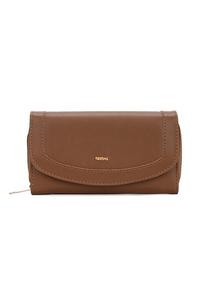 Newish Women's Mink Faux Leather Card Holder and Wallet