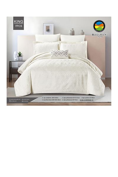 PROMISE Bluegreen Jacquard King Duvet