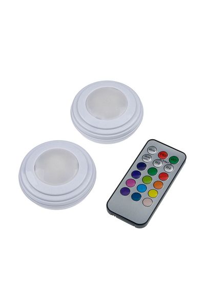 OEM Set of 2 LED lamps with remote control and 12 light colors
