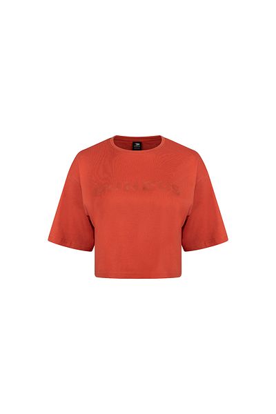 duneus Women's Crop Top - Bright Red
