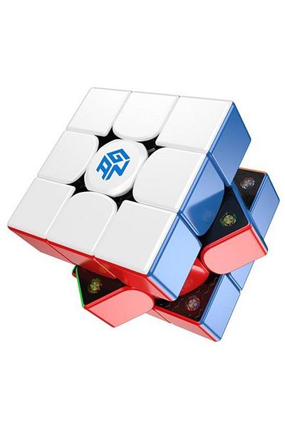 GAN Joc de joc Cub Rubik 356 M Lite, 3x3x3, Magnetic, Fără autocolante, Speedcubing