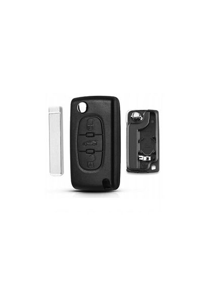 motor starter Car key shell, compatible with Citroen C3 C4 C5 Berlingo, Peugeot 307 207 308 407 607, 3 buttons, p