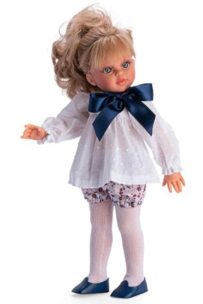 Asivil S.L. Sabrina Doll Blonde with White Shirt and Bow 40cm