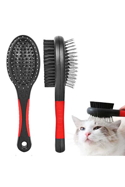 VERK Βούρτσα μαλλιών Przyjaciele για σκύλους και γάτες, μαλακή, διπλής όψης