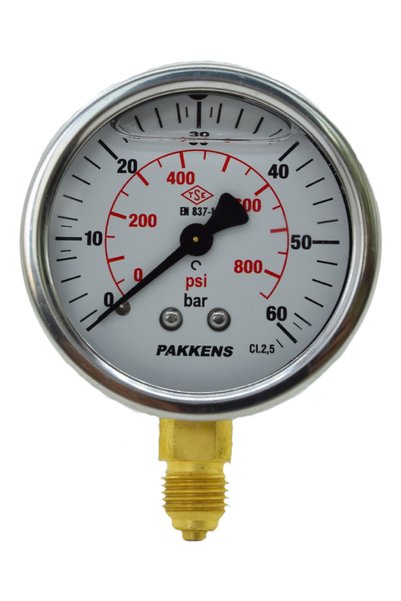 Pakkens MANOMETRE Q63 GLS.60 Bar Alt.Ç.