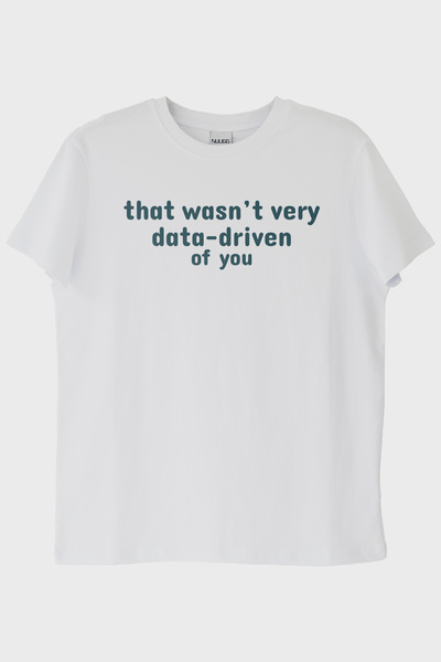 NUUGG Data Driven White T-Shirt