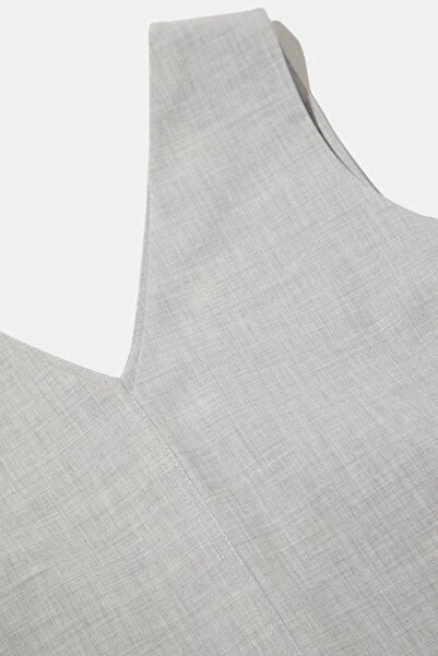 W Collection Gray Melange Sleeveless Dress