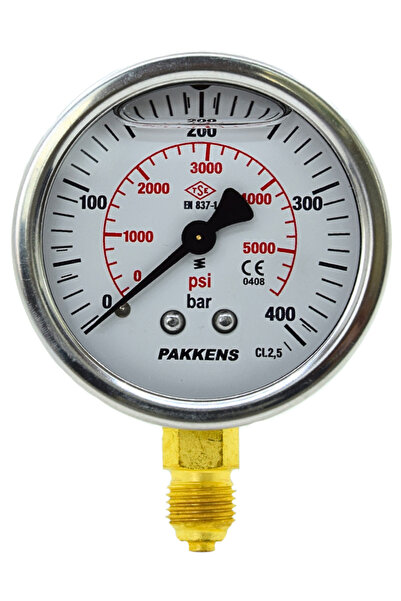 Pakkens MANOMETRE Q63 GLS.400 Bar Alt.Ç.