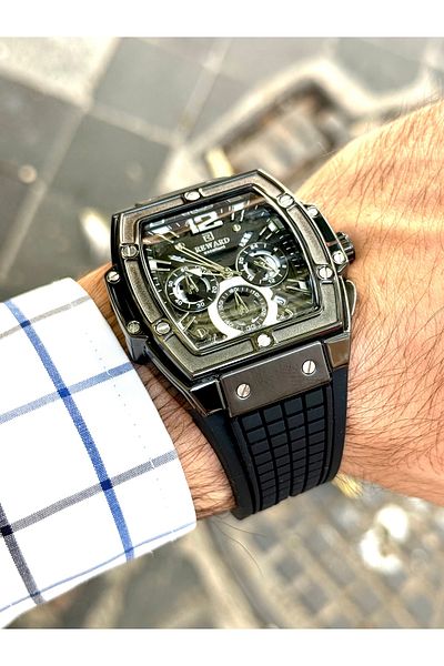 Reward A1468711 Black Color Silicone Band Full Function Men's Wrist Watch