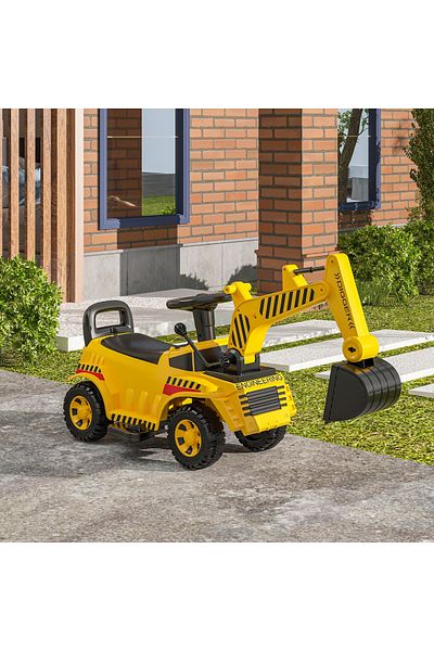 Sheinhome Electric Ride-On Car for Toddlers 19-36 Months, Excavator Toy with Operable Digger Arm, Best Gift