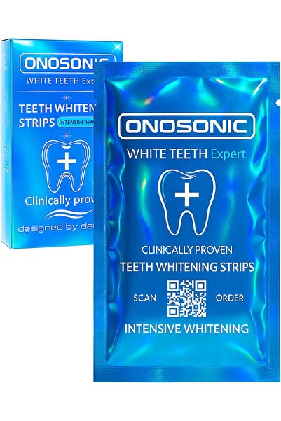 ONOSONIC WHITE TEETH EXPERT شرائط تبييض الأسنان - أسنان بيضاء في أيام قليلة -...