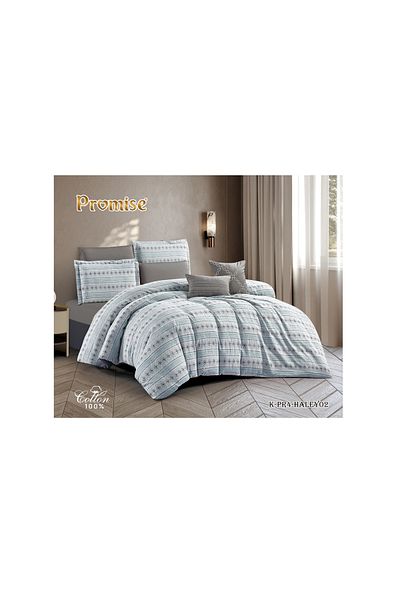 PROMISE HALEY Cotton King Size Comforter 8 Pieces