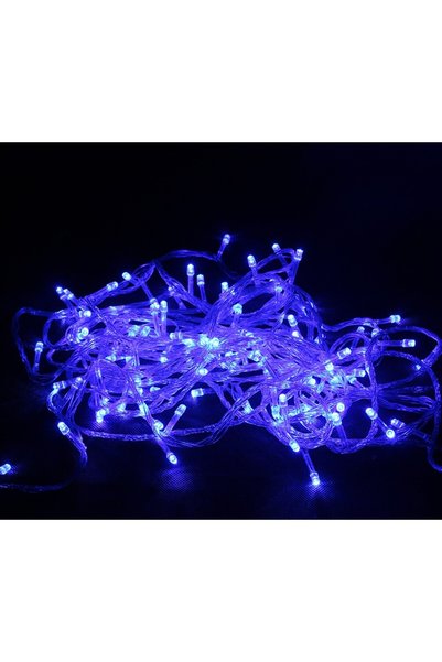 SDX Market Instalație liniară de lumini de Crăciun, 16 m, 200 LED-uri, albast...