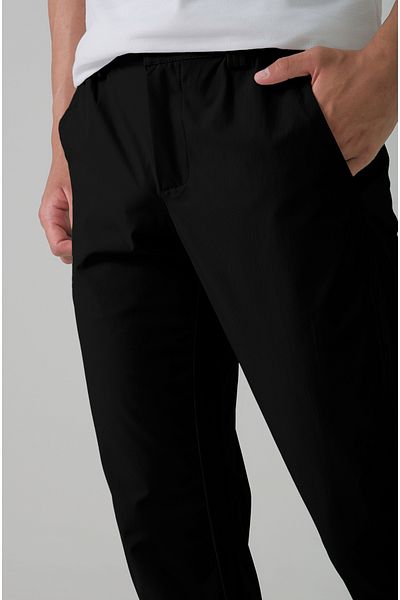 Longberg Men's Belted Elastic Jogger Sports Pants