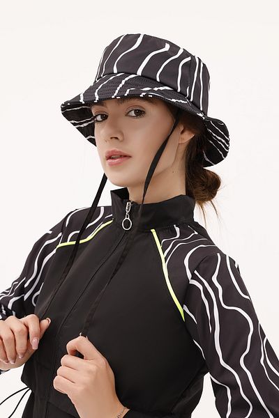 REMSA Patterned Bucket Hat Rş-113 Duru Black01