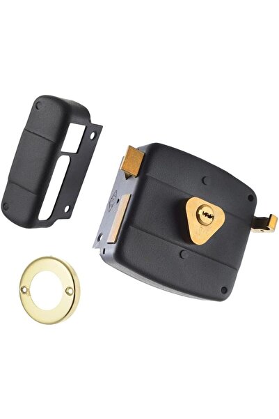 Generic قفل حافة الباب مع أسطوانة – 3 لفات – 120 مم – مجموعة قفل معدنية آمنة ...