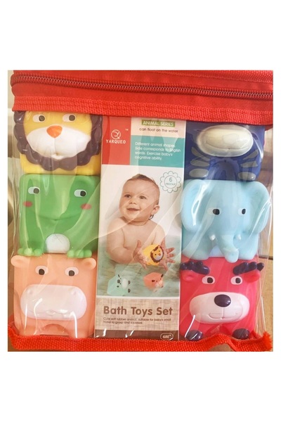 SDX Market Set de 6 cuburi cu animale moi pentru bebeluși