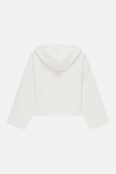 W Collection EKRU KAPÜŞONLU SWEATSHIRT