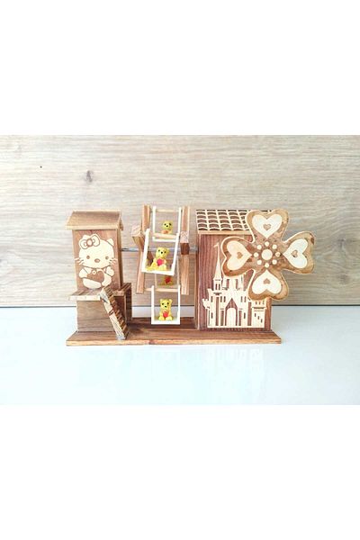WOMEN'S HEART Carved Musical Wooden Room Decor