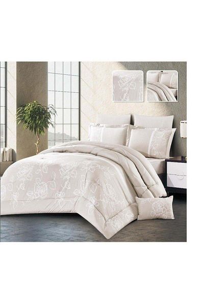 PROMISE Stream Life Multicolor Print King Comforter - Double - 7 Pieces