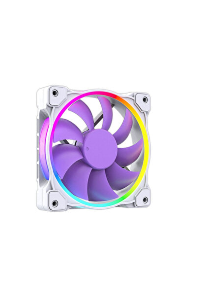 ID-COOLİNG Ventilator PN-21, aRGB, 900 - 2000rpm, 120mm (White/Purple)