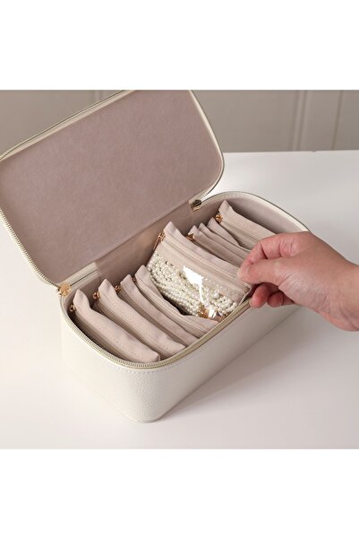 Arzu Güzel Cosmetics Stylish and Tidy Storage Bag - Multi-Compartment and Zippered Organizer